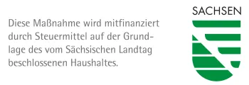 Förderhinweis des Freistaates Sachsen